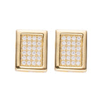 Big Daddy Pave Diamond Square Iced Out Earring