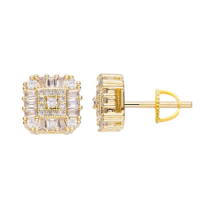 Big Daddy Iced Out Diamond Stud Earring 2.0 Hoofdafbeelding