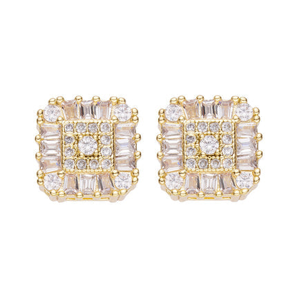 Big Daddy Iced Out Diamond Stud Earring 2.0 Secundaire afbeelding