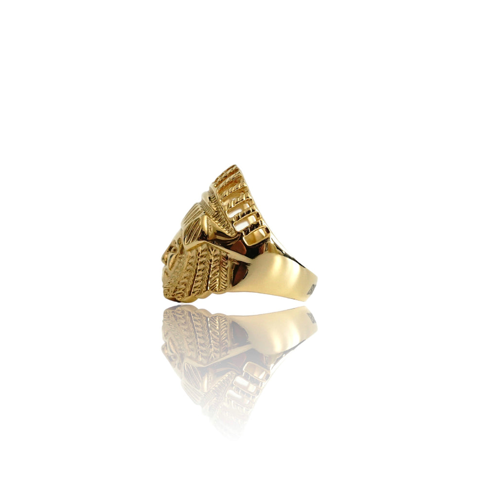 Big Daddy Retro Tibetaanse Gouden Ring