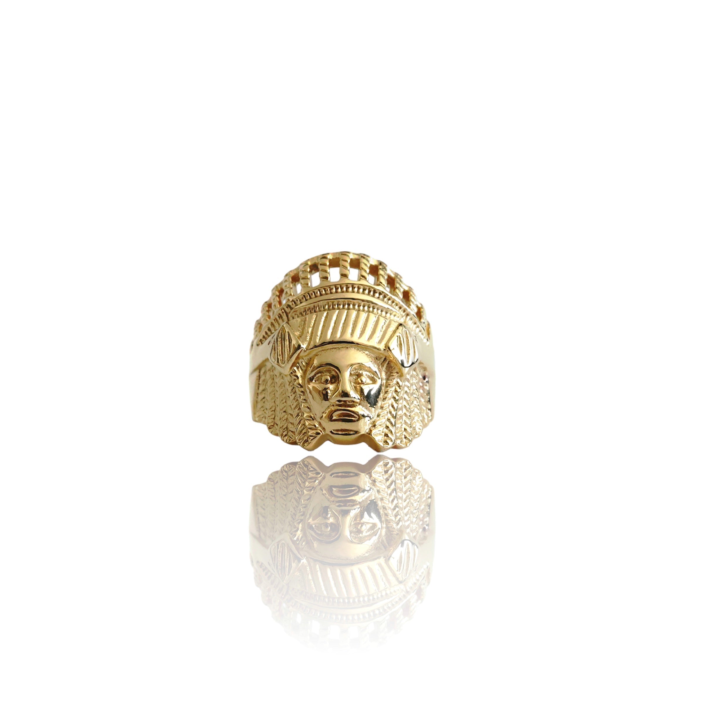 Big Daddy Retro Tibetan Gold Ring Secondary image