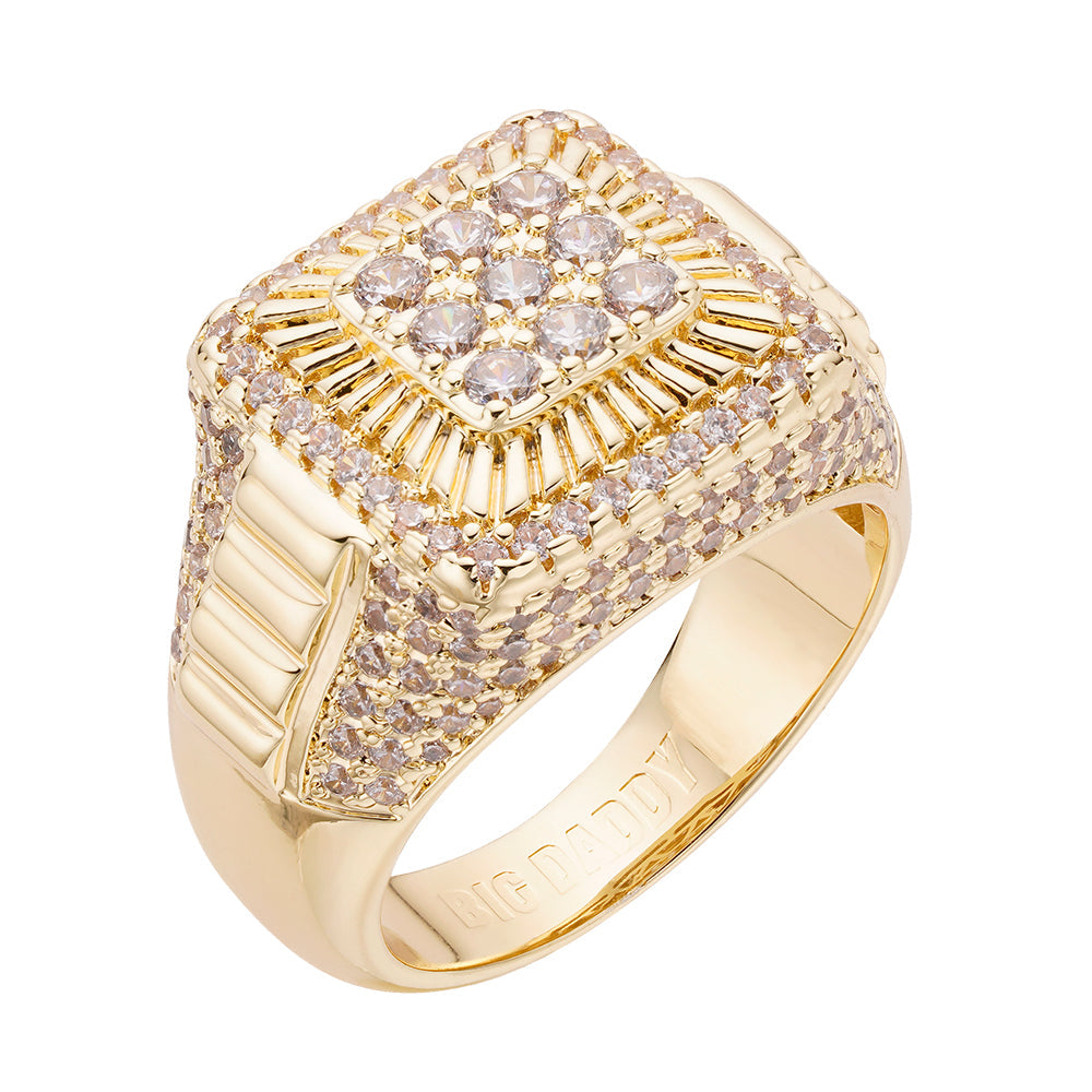 Big Daddy Rollie Iced Out Diamond Ring Hoofdafbeelding