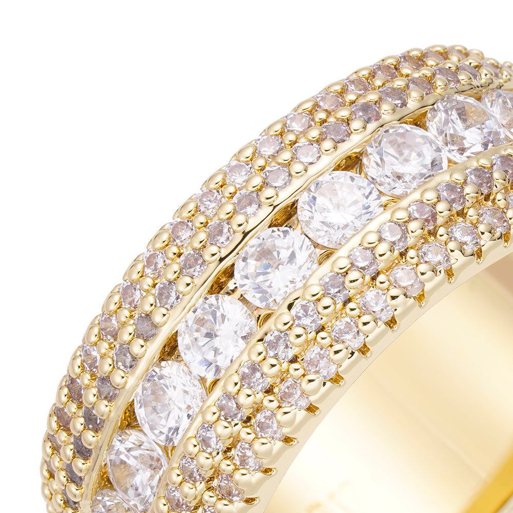 Big Daddy Rover Iced Out Diamond Ring Secundaire afbeelding