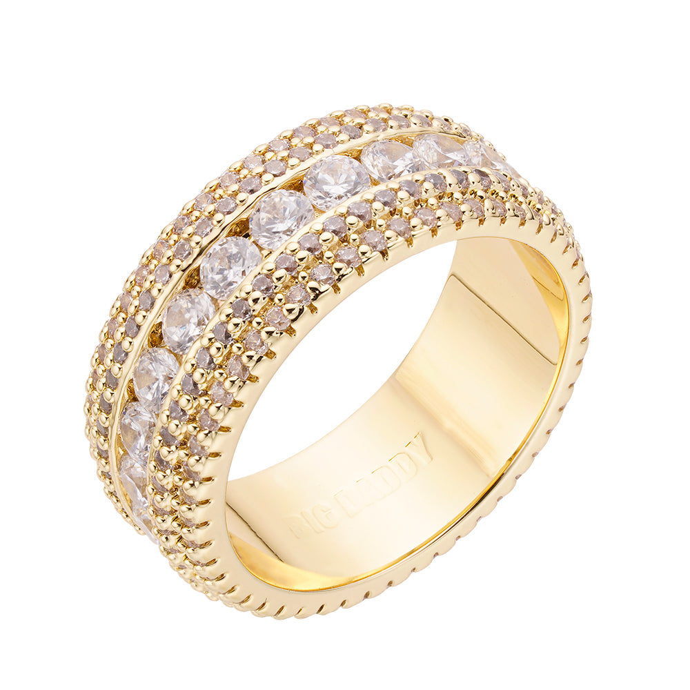 Big Daddy Rover Iced Out Diamond Ring Hoofdafbeelding