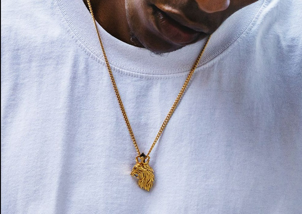Big Daddy Side Crown Lion Pendant Secundaire afbeelding