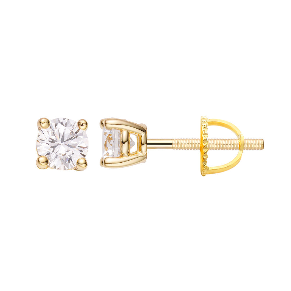 Big Daddy Soliter Iced Out Diamond Earring Hoofdafbeelding