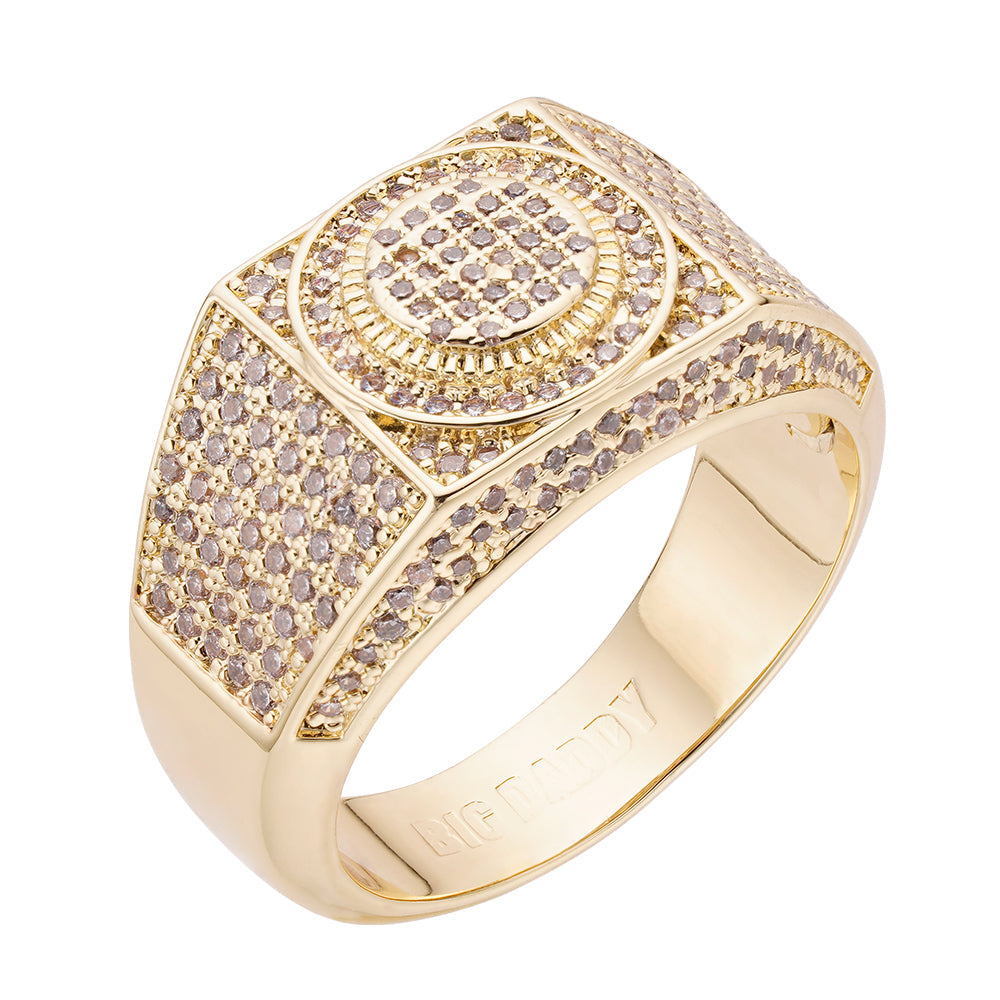 Big Daddy Sparkle Iced Out Diamond Ring Hoofdafbeelding