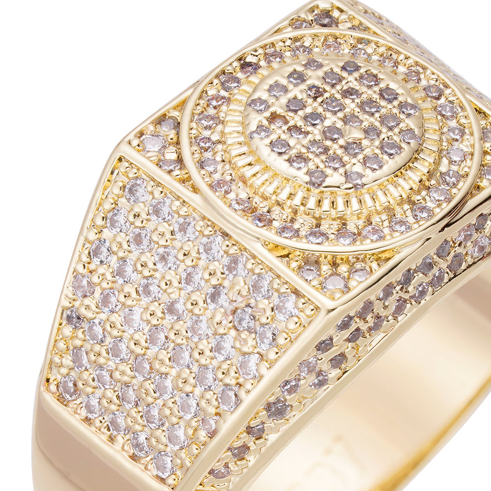Big Daddy Sparkle Iced Out Diamond Ring Secundaire afbeelding