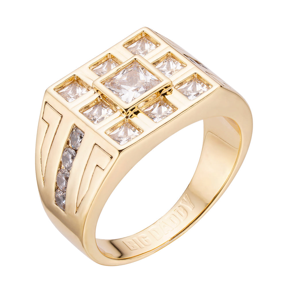 Big Daddy Stellar Iced Out Diamond Ring Hoofdafbeelding