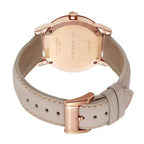 Burberry The City Diamond Style Indexes Rose Dial Pink Leather Strap Women's Watch Watch BU9131