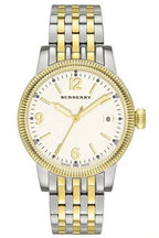 Burberry The City Oversized Case White Dial Two Tone Silver and Gold BU7871
