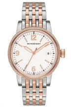 Burberry The City Textured Dial Two Tone Silver and Gold Stainless Steel BU7872