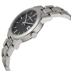 Burberry The City Black Check Stamped Dial Silver Stainless Steel Women's BU9101