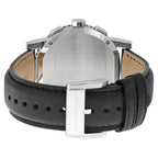 Burberry The City Texture Dial Chrono Black Dial Black Leather Strap Men's Watch BU9382