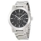 Burberry Black Dial Chronograph Stainless Steel Men's Watch BU9351