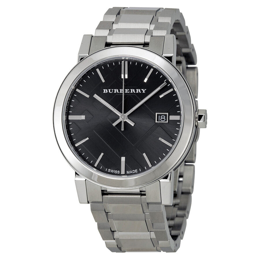Burberry Black Dial Stainless Steel Unisex Watch BU9001 Main image
