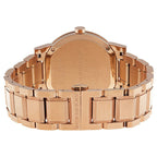 Burberry The City Check Stamped Sunray Brown Dial Rose Gold Stainless Steel Unisex BU9005