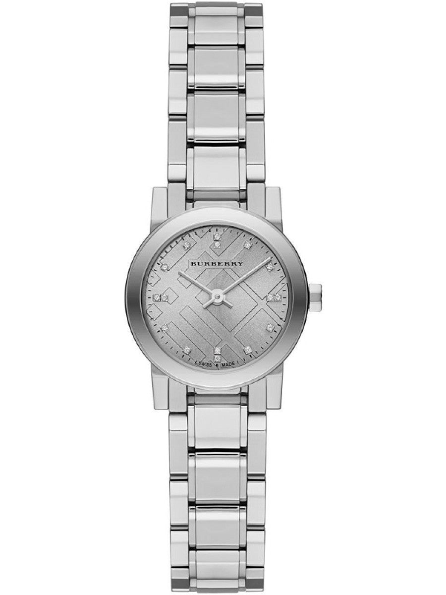 Burberry The City Diamond Hour Markers Silver Dial Silver Stainless Steel Women's Watch BU9230 Hoofdafbeelding