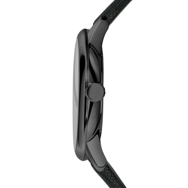 Burberry Check Stamped Leather Strap Men's Watch BU10010 Secondary image