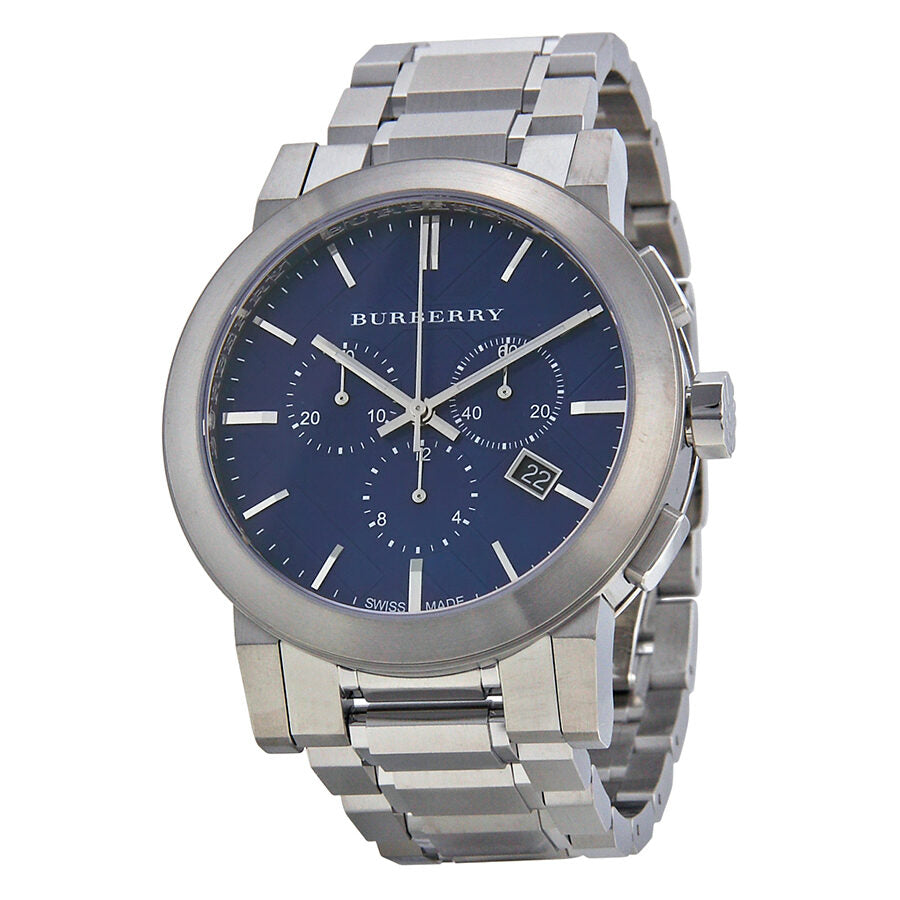 Burberry Chronograph Blue Dial Stainless Steel Men's Watch BU9363 Main image