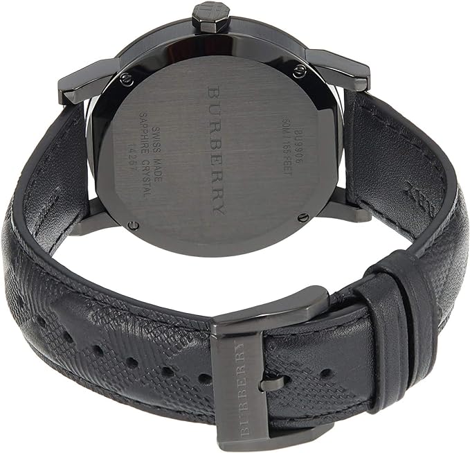 Burberry City Black Leather Strap Men's Watch BU9906 Secondary image