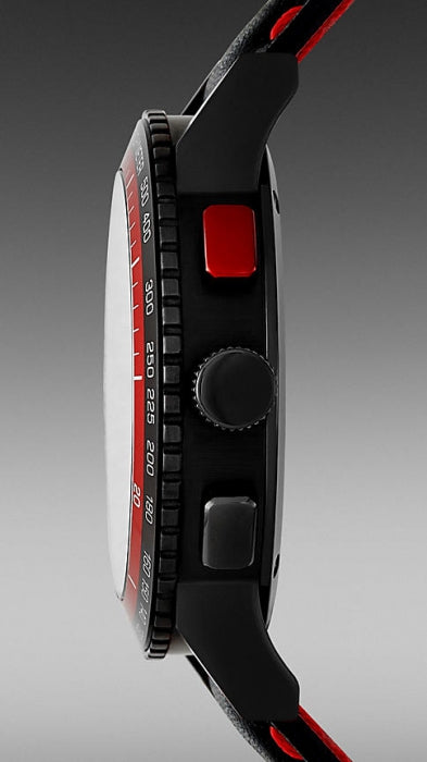 Burberry City Chronograph Black Dial Black Leather Strap Watch for Men - BU9803 Secondary image