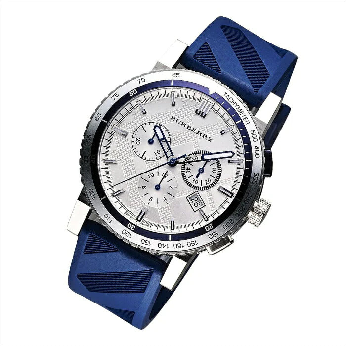 Burberry City Sport Swiss Analog Quartz Blue Rubber Strap Chronograph Mens BU9808 Secondary image