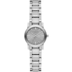 Burberry The City Check Stamped Dial Grey Dial & Silver Women's Watch BU9229