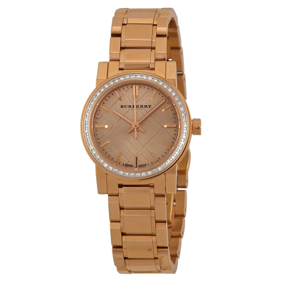 Burberry Rose Dial Diamond-set Bezel Rose Gold-tone Ladies Watch BU9225 Main image