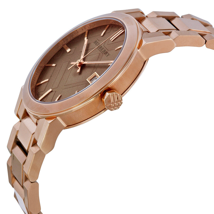 Burberry The City Rose Check Stamped Dial Rose Gold Stainless Steel Women's BU9034 Secondary image