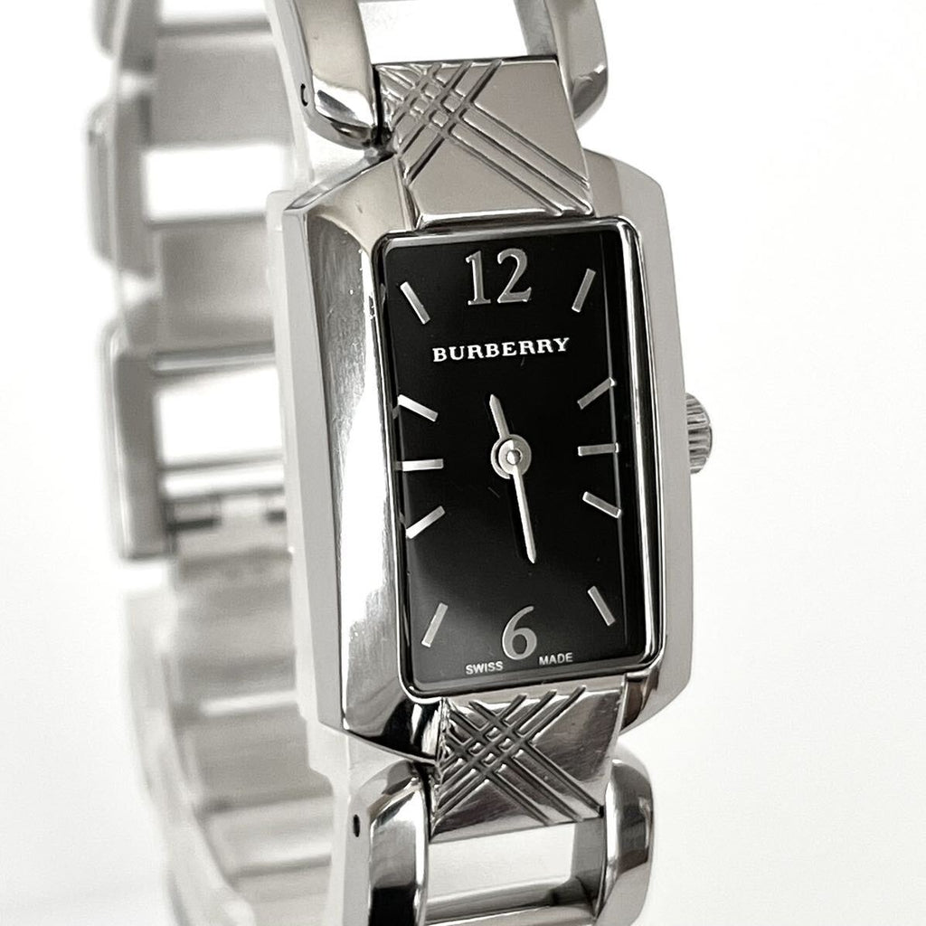 Burberry Signature Quartz Black Dial Silver Steel Strap Watch for Women - BU4210 Secondary image
