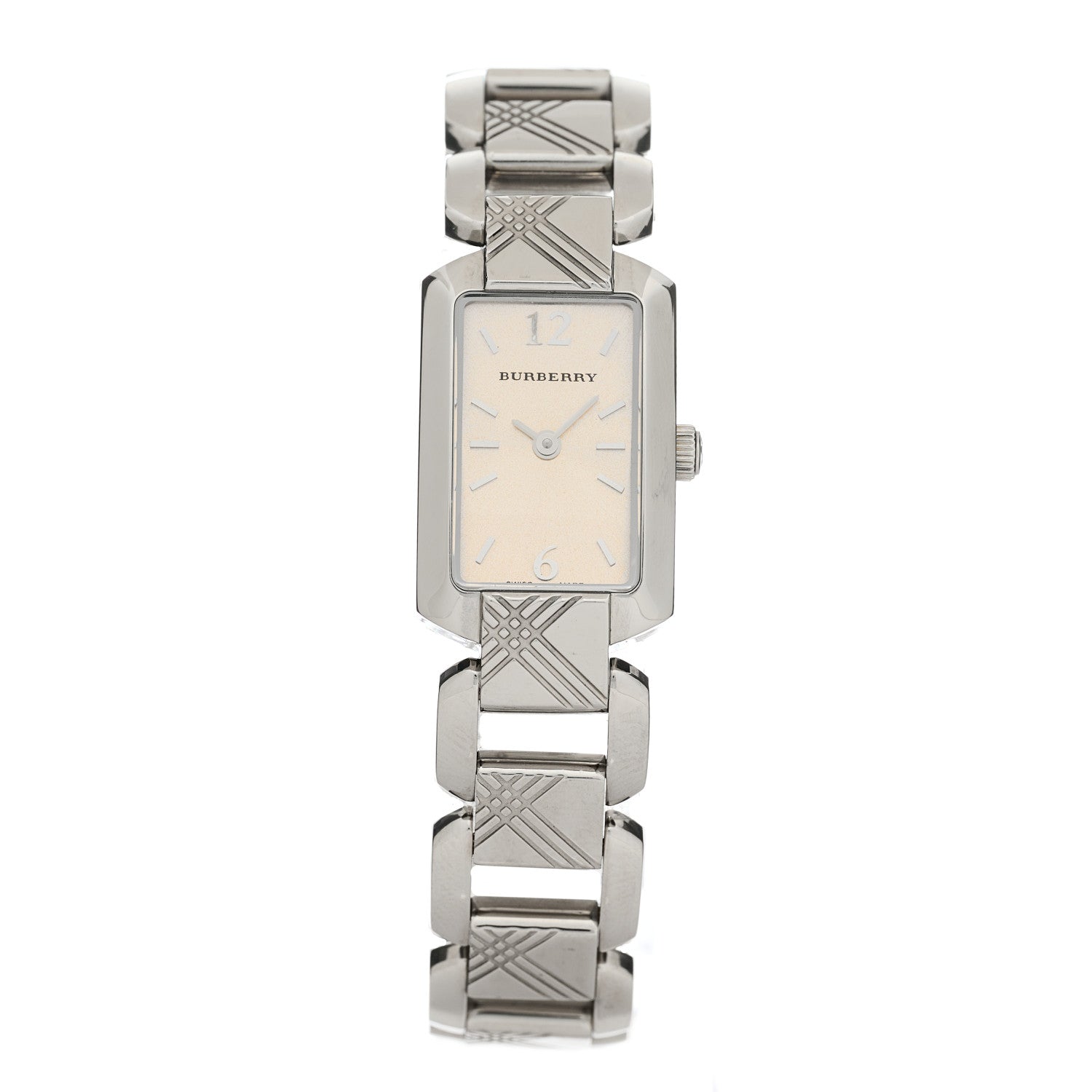 Burberry Signature Silver Dial Silver Steel Strap Watch for Women - BU4212 Hoofdafbeelding