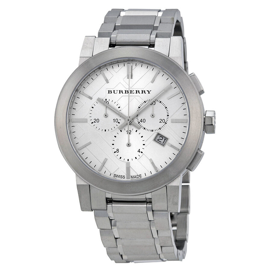 Burberry Silver Dial Chronograph Stainless Steel Men's Watch BU9350 Main image