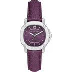 Burberry The Britain Maroon Sunray Dial Maroon Leather Strap BBY1714