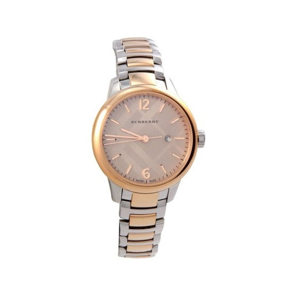 Burberry The Classic Two-Tone Bezel Rose Dial Silver & Rose Gold Steel Women's Watch Watch BU10117 Secondary image