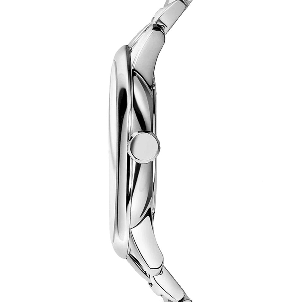 Burberry The Classic Check Stamped Dial Silver Dial Silver Stainless Steel Men's Watch BU10004 Secundaire afbeelding