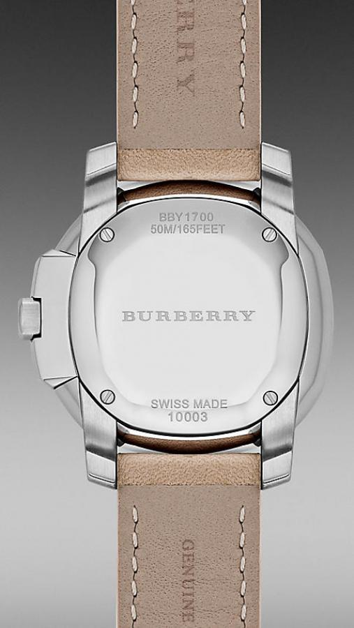 Burberry The Britain Brown Dial Brown Leather Strap Watch for Women - BBY1700 Secondary image