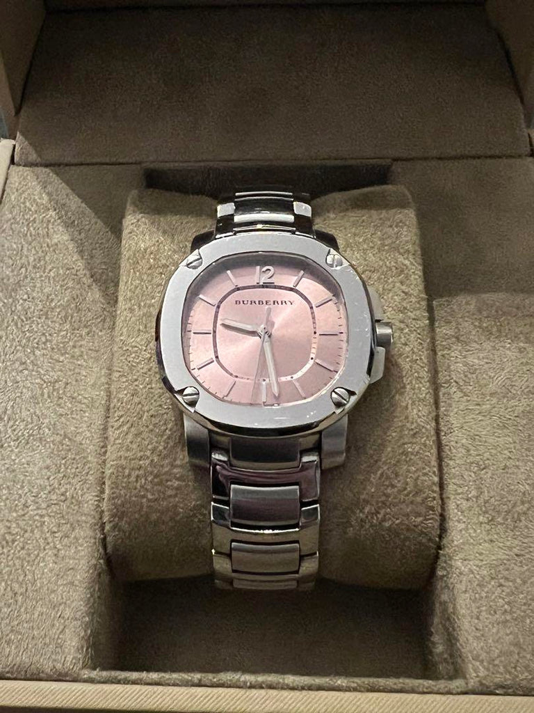 Burberry The Britain Pink Dial Silver Steel Strap Watch for Women - BBY1704 Secundaire afbeelding
