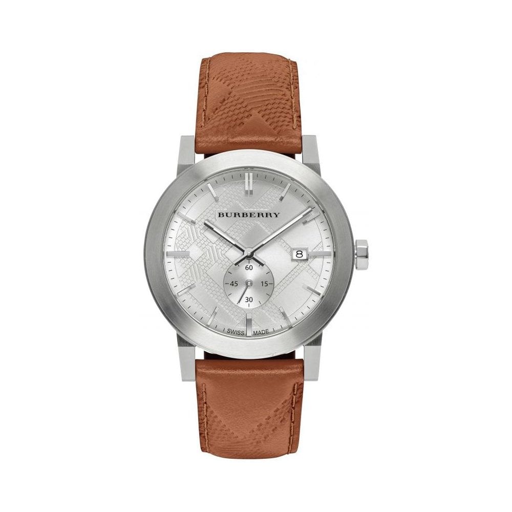Burberry The City Brown Leather Strap Men's Watch BU9904 Main image