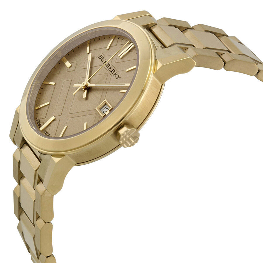 Burberry The City Champagne Dial Gold-tone Unisex Watch BU9033 Secundaire afbeelding
