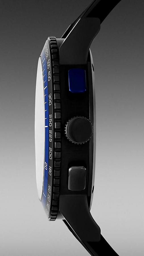 Burberry The City Chronograph Black Dial Black Rubber Strap Watch For Men - BU9806 Secondary image