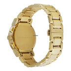 Burberry The City Chronograph Function Gold Dial Gold Stainless Steel Unisex Watch BUR9753