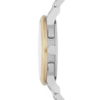 Burberry The City Two-Tone Chronograph Silver Dial Silver & Rose Gold Steel Unisex Watch BU9751