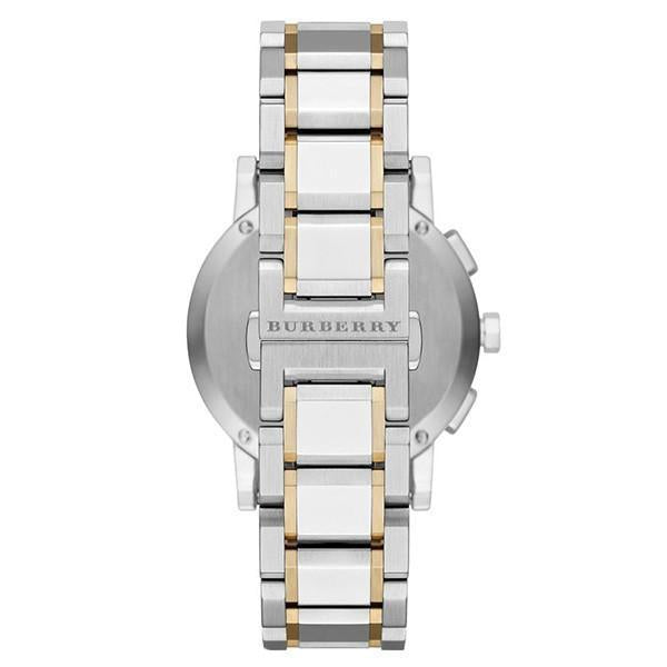 Burberry The City Two-Tone Chronograph Silver Dial Silver & Rose Gold Steel Unisex Watch BU9751