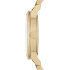 Burberry The City Gold Tone Leather Strap Gold Dial Men's Watch BU9032