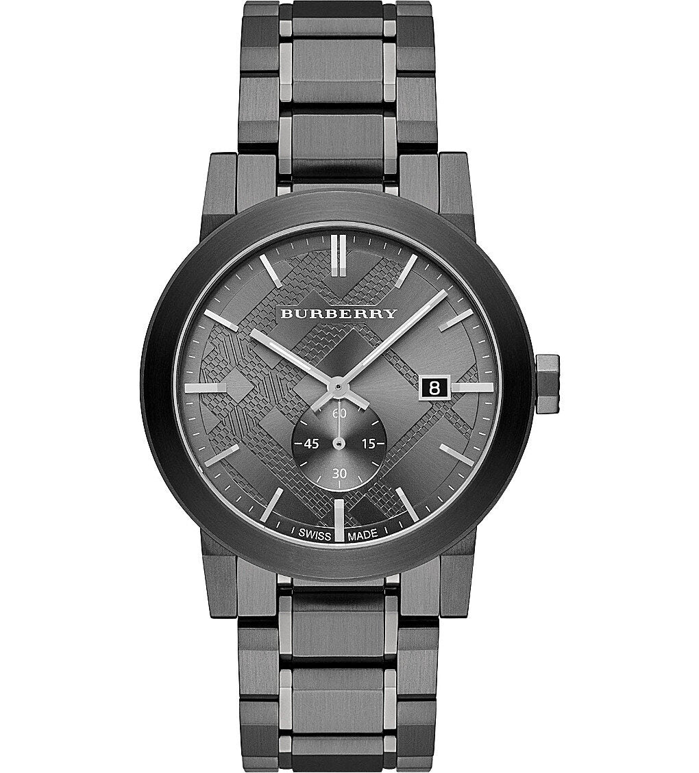 Burberry The City Gunmetal Dial Steel Herenhorloge BU9902 Hoofdafbeelding