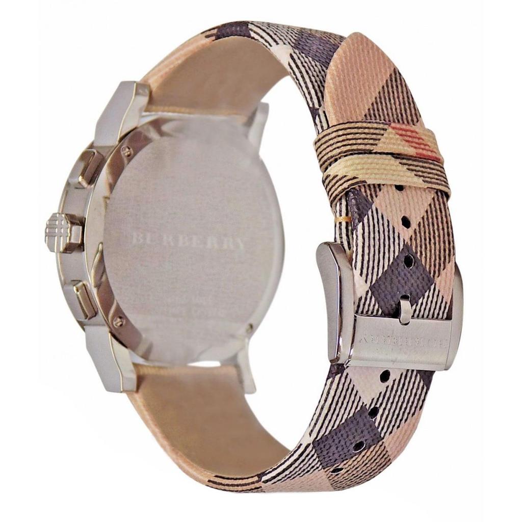 Burberry The City Leather Strap Nova Check Men's Watch BU9357