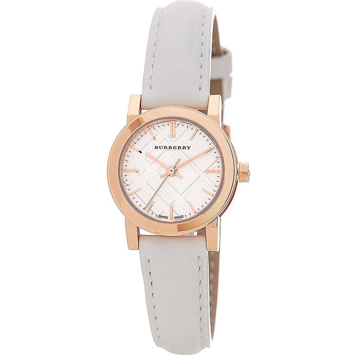 Burberry The City dameshorloge met roségouden kast en leren bandje BU9209 Hoofdafbeelding