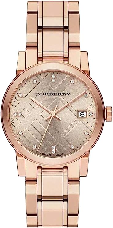 Burberry The City Rose Gold roestvrijstalen dameshorloge BU9126 Hoofdafbeelding