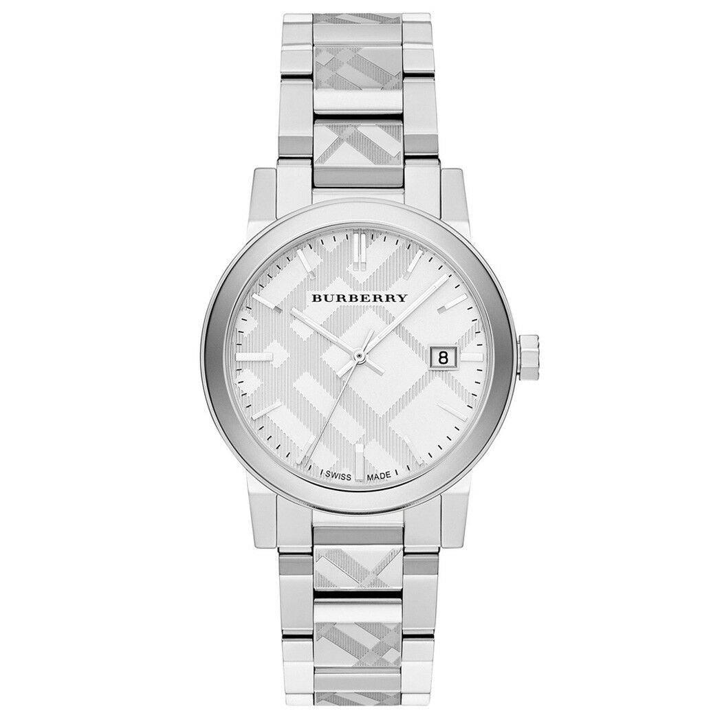Burberry The City Silver Zwitsers roestvrijstalen herenhorloge BU9037 Hoofdafbeelding